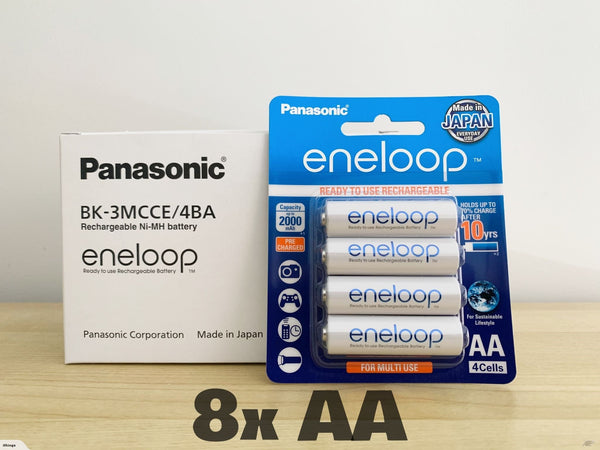Panasonic Eneloop AA Batteries (8x)