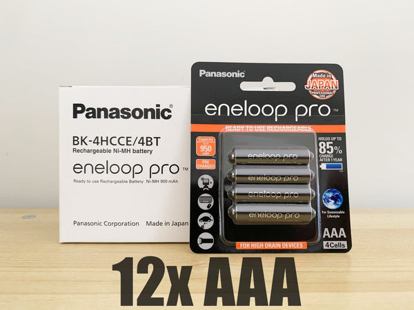 Panasonic Eneloop Pro AAA Batteries (12x)