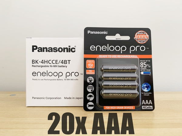 Panasonic Eneloop Pro AAA Batteries (20x)