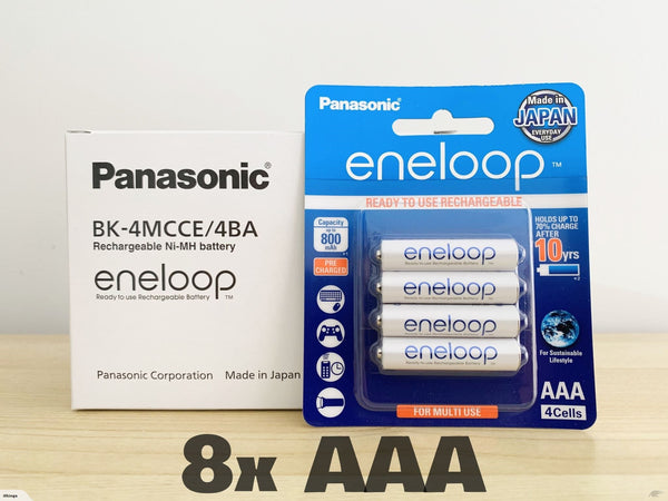 Panasonic Eneloop AAA Batteries (8x)