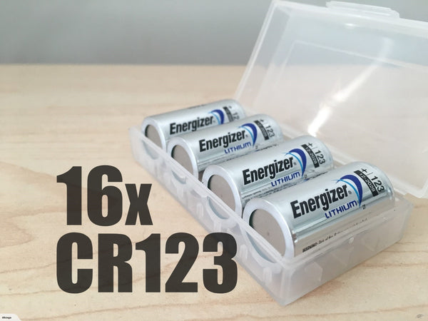 Energizer CR123a lithium Batteries (16x)