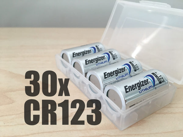 Energizer CR123a lithium Batteries (30x)