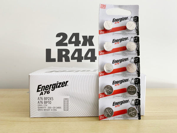Energizer LR44 (A76) Batteries (24x)